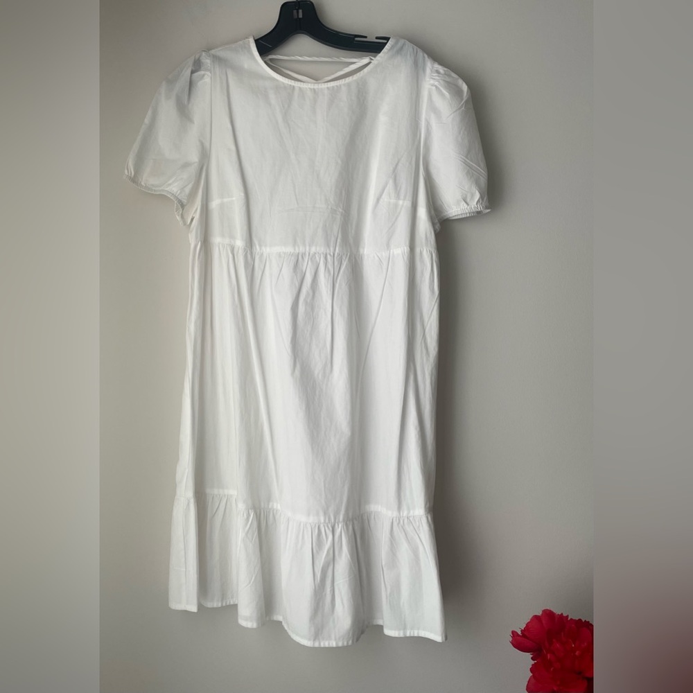 Tash + Sophie White Cotton Dress Size Large